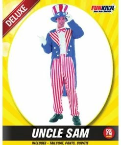 Allen Trading Mensc Mens Uncle Sam Costume