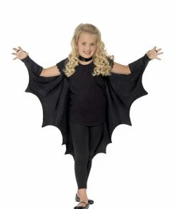 Smiffys Vampire Bat Wings - Child Girls Costumes