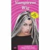 Crackerjack Costume Wigsc Vampiress Streaked Black & White 60 Cm Long Wig