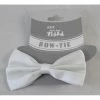 Trademart Suspenders & Ties White Bow Tie