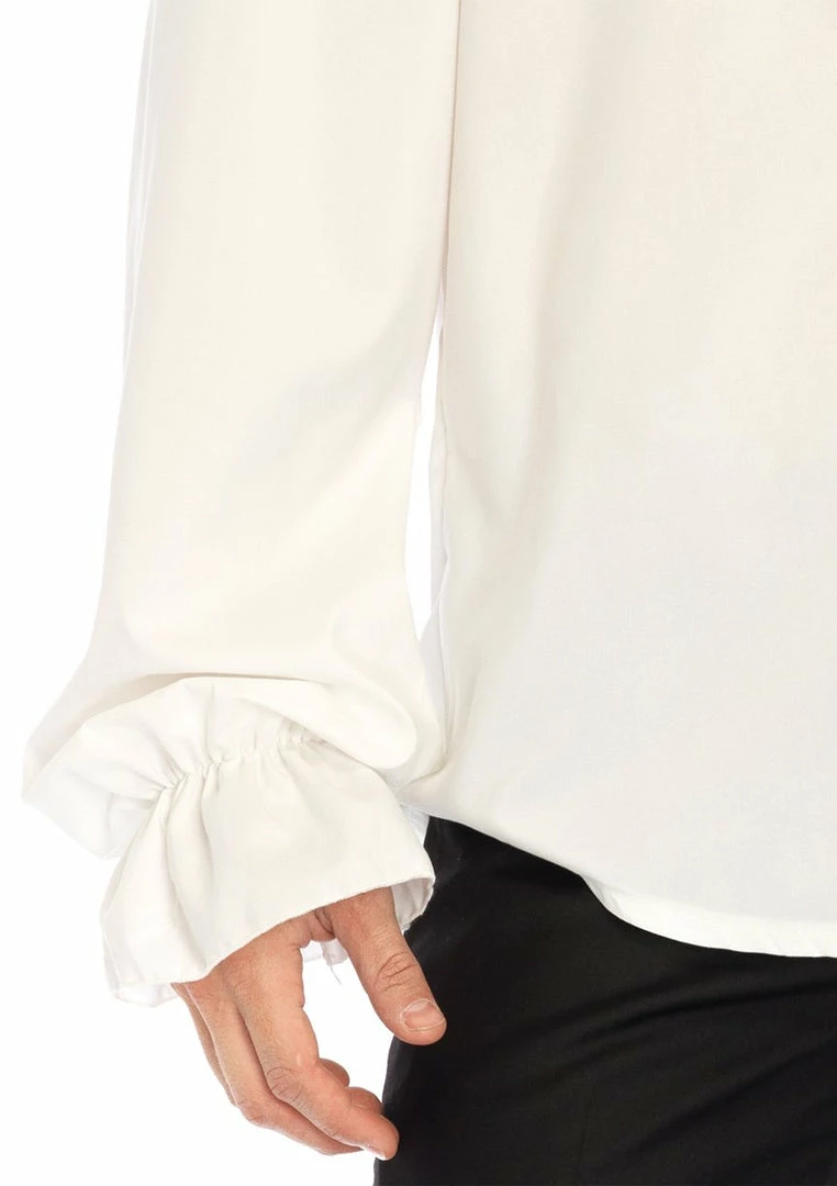 Tomfoolery White Ruffle Front Shirt 5 Tomfoolery White Ruffle Front Shirt