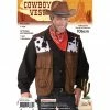 Tomfoolery Wild West Fringed Cowboy Vest - Mens Mensc