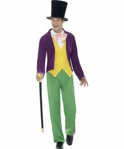 Smiffys Mensc Roald Dahl Willy Wonka Costume - Men's