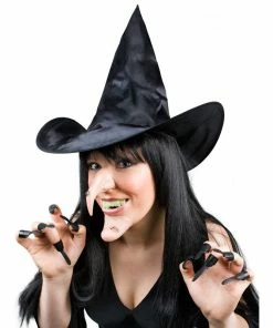 Tomfoolery Witch Set-Hat, Nose, Chin, Teeth & Claws Halloweenc