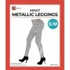 JD Party Women's Metallic Leggings - Silver Ladiesc
