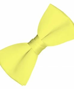 Swedia's Yellow Satin Bow Tie Suspenders & Ties