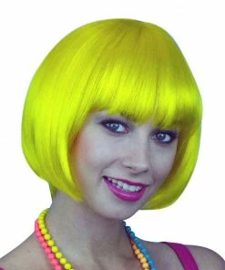 Carnival Products 1980's Wig-Yellow Bob