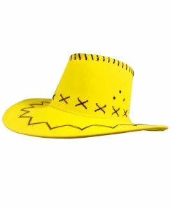 Trademart Hats & Headwear Yellow Cowboy Hat With Rope